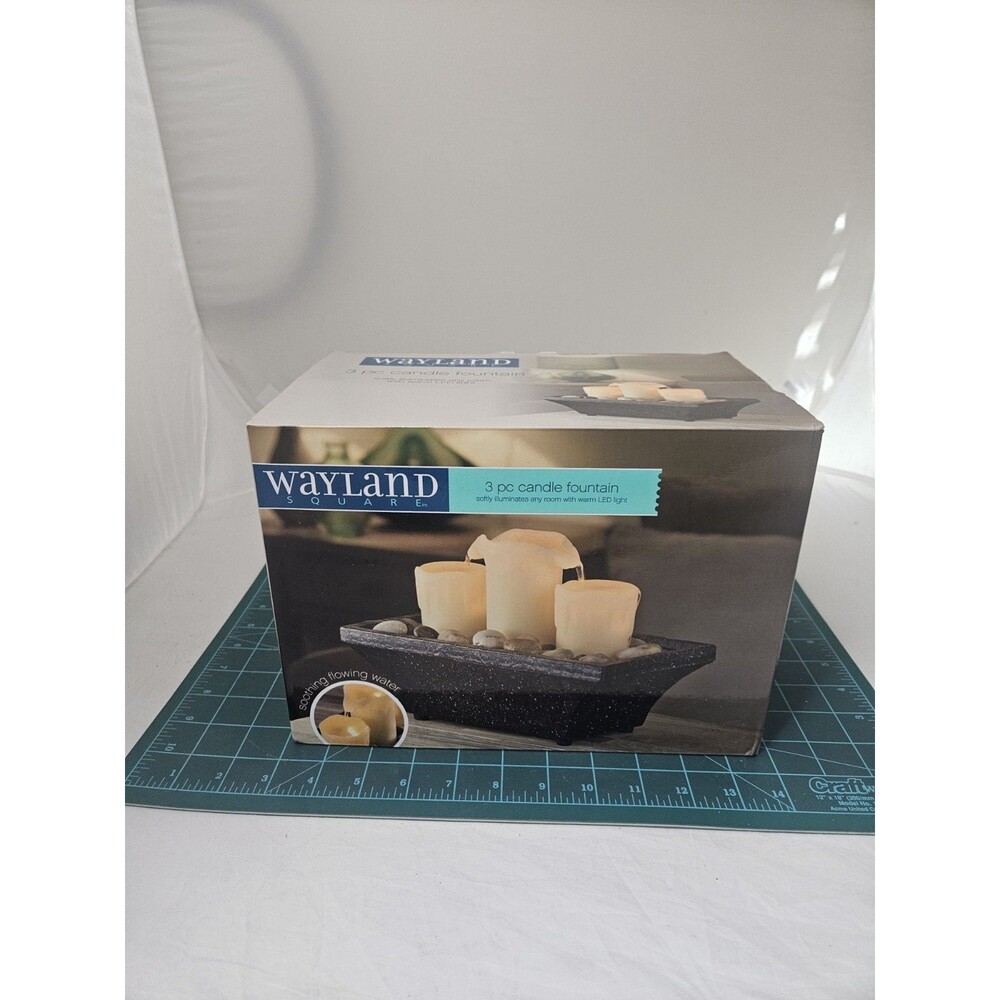Wayland Square 3 PC Candle Fountain LED Light
